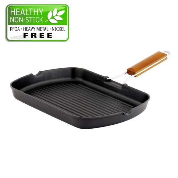 BISTECCHIERA GRILL ANTIADERENTE CHOPPY PIETRA- Casalinghi Shop