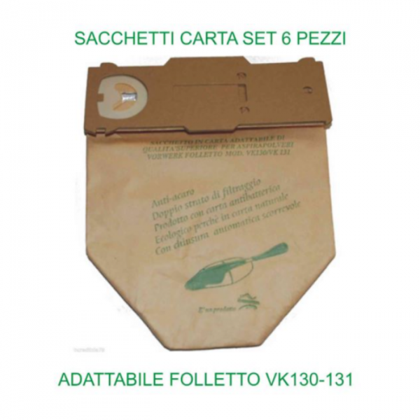 SACCHETTI VK140/150 MICROFIBRA 6PZ – Tutto Casa Shop Online